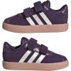imageadidas Baby VL Court 30 Hook amp Loop ShoeAurora PlumZero MetallicPink Gum