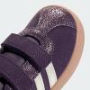 imageadidas Baby VL Court 30 Hook amp Loop ShoeAurora PlumZero MetallicPink Gum