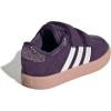 imageadidas Baby VL Court 30 Hook amp Loop ShoeAurora PlumZero MetallicPink Gum