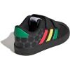 imageadidas Baby VL Court 30 Hook amp Loop ShoeBlackGreenPure Ruby