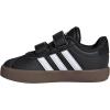 imageadidas Baby VL Court 30 Hook amp Loop ShoeBlackWhiteBrown
