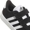 imageadidas Baby VL Court 30 Hook amp Loop ShoeBlackWhiteWhite