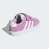 imageadidas Baby VL Court 30 Hook amp Loop ShoeBliss LilacWhiteGrey