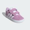 imageadidas Baby VL Court 30 Hook amp Loop ShoeBliss LilacWhiteGrey