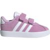 imageadidas Baby VL Court 30 Hook amp Loop ShoeBliss LilacWhiteGrey