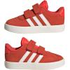 imageadidas Baby VL Court 30 Hook amp Loop ShoeBright RedWhiteOff White