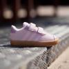 imageadidas Baby VL Court 30 Hook amp Loop ShoeClear PinkClear PinkGum