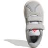 imageadidas Baby VL Court 30 Hook amp Loop ShoeDash GreyWhiteLime Burst