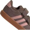 imageadidas Baby VL Court 30 Hook amp Loop ShoeEarth StrataSemi Frozen TurboAmber Gum