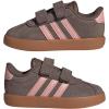 imageadidas Baby VL Court 30 Hook amp Loop ShoeEarth StrataSemi Frozen TurboAmber Gum