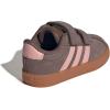 imageadidas Baby VL Court 30 Hook amp Loop ShoeEarth StrataSemi Frozen TurboAmber Gum