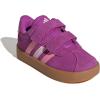 imageadidas Baby VL Court 30 Hook amp Loop ShoeFlash PinkBliss PinkClear Pink