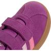 imageadidas Baby VL Court 30 Hook amp Loop ShoeFlash PinkBliss PinkClear Pink