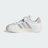 imageadidas Baby VL Court 30 Hook amp Loop ShoeFtwr White Linen Green Met Sandy Pink Met