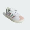 imageadidas Baby VL Court 30 Hook amp Loop ShoeFtwr White Linen Green Met Sandy Pink Met