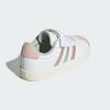 imageadidas Baby VL Court 30 Hook amp Loop ShoeFtwr White Linen Green Met Sandy Pink Met