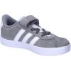 imageadidas Baby VL Court 30 Hook amp Loop ShoeGrey Three Cloud White Grey Two