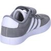 imageadidas Baby VL Court 30 Hook amp Loop ShoeGrey Three Cloud White Grey Two