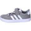 imageadidas Baby VL Court 30 Hook amp Loop ShoeGrey Three Cloud White Grey Two