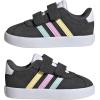 imageadidas Baby VL Court 30 Hook amp Loop ShoeGreyHalo MintBliss Lilac