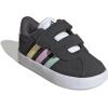 imageadidas Baby VL Court 30 Hook amp Loop ShoeGreyHalo MintBliss Lilac