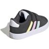 imageadidas Baby VL Court 30 Hook amp Loop ShoeGreyHalo MintBliss Lilac