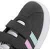 imageadidas Baby VL Court 30 Hook amp Loop ShoeGreyHalo MintBliss Lilac