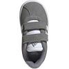 imageadidas Baby VL Court 30 Hook amp Loop ShoeGreyWhiteGrey