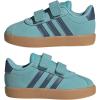imageadidas Baby VL Court 30 Hook amp Loop ShoeMint TonPreloved InkSilver Metallic
