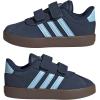imageadidas Baby VL Court 30 Hook amp Loop ShoeNight IndigoClear SkyGum