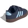 imageadidas Baby VL Court 30 Hook amp Loop ShoeNight IndigoClear SkyGum