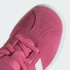 imageadidas Baby VL Court 30 Hook amp Loop ShoePink Fusion Cloud White Grey Four