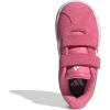 imageadidas Baby VL Court 30 Hook amp Loop ShoePink FusionWhiteGrey