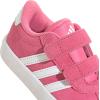 imageadidas Baby VL Court 30 Hook amp Loop ShoePink FusionWhiteGrey