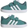 imageadidas Baby VL Court 30 Hook amp Loop ShoePowder TealWhitePreloved Teal
