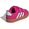 imageadidas Baby VL Court 30 Hook amp Loop ShoeShock PinkSemi Flash AquaLucid Lemon