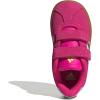 imageadidas Baby VL Court 30 Hook amp Loop ShoeShock PinkSemi Flash AquaLucid Lemon