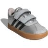imageadidas Baby VL Court 30 Hook amp Loop ShoeSilver MetallicBlackLgh Solid Grey