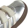 imageadidas Baby VL Court 30 Hook amp Loop ShoeSilver MetallicOff WhiteBlack