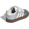 imageadidas Baby VL Court 30 Hook amp Loop ShoeSilver MetallicOff WhiteBlack