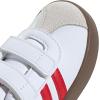 imageadidas Baby VL Court 30 Hook amp Loop ShoeWhiteBetter ScarletGrey