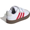 imageadidas Baby VL Court 30 Hook amp Loop ShoeWhiteBetter ScarletGrey