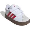 imageadidas Baby VL Court 30 Hook amp Loop ShoeWhiteBetter ScarletGrey