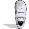 imageadidas Baby VL Court 30 Hook amp Loop ShoeWhiteBetter ScarletGrey