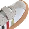 imageadidas Baby VL Court 30 Hook amp Loop ShoeWhiteBlackGold Metallic