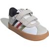 imageadidas Baby VL Court 30 Hook amp Loop ShoeWhiteBlackGold Metallic