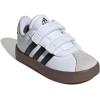imageadidas Baby VL Court 30 Hook amp Loop ShoeWhiteBlackGrey