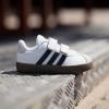 imageadidas Baby VL Court 30 Hook amp Loop ShoeWhiteBlackGrey