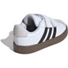 imageadidas Baby VL Court 30 Hook amp Loop ShoeWhiteBlackGrey