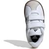 imageadidas Baby VL Court 30 Hook amp Loop ShoeWhiteBlackGrey